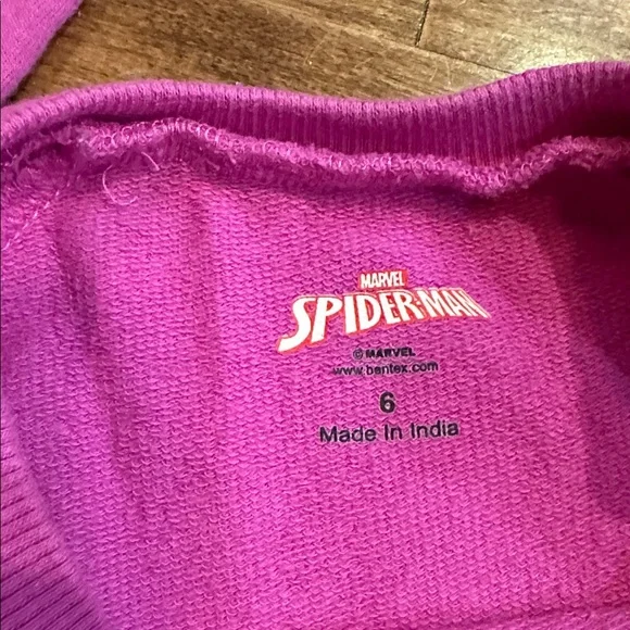 Marvel Girls' Ghost-Spider Pink Purple Tulle dress, size 6 - Picture 5 of 6